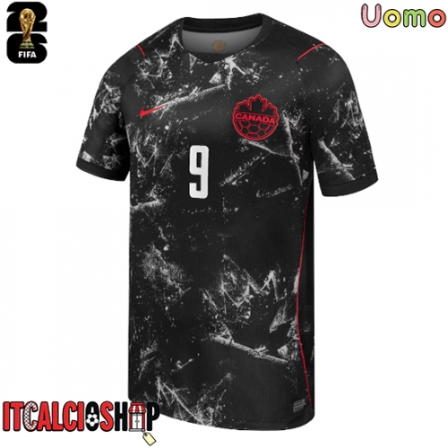 Canada Cyle Larin #9 Seconda Maglia Mondiali 2026 Manica Corta